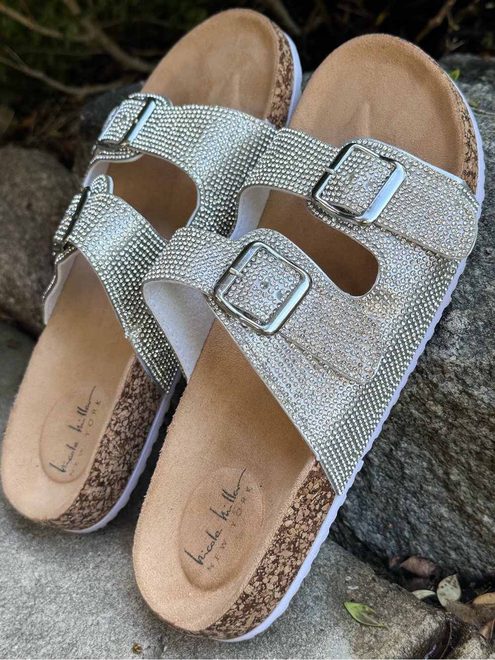 Nicole Miller’s rhinestone buckle slides - Picture 2 of 7